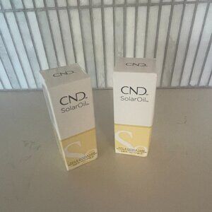 CND Solar Oil Nail‎ and Cuticle Condition, 0.25 oz, set of 2 Bottles,  NWT
